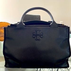 Tory Burch black pebble leather purse